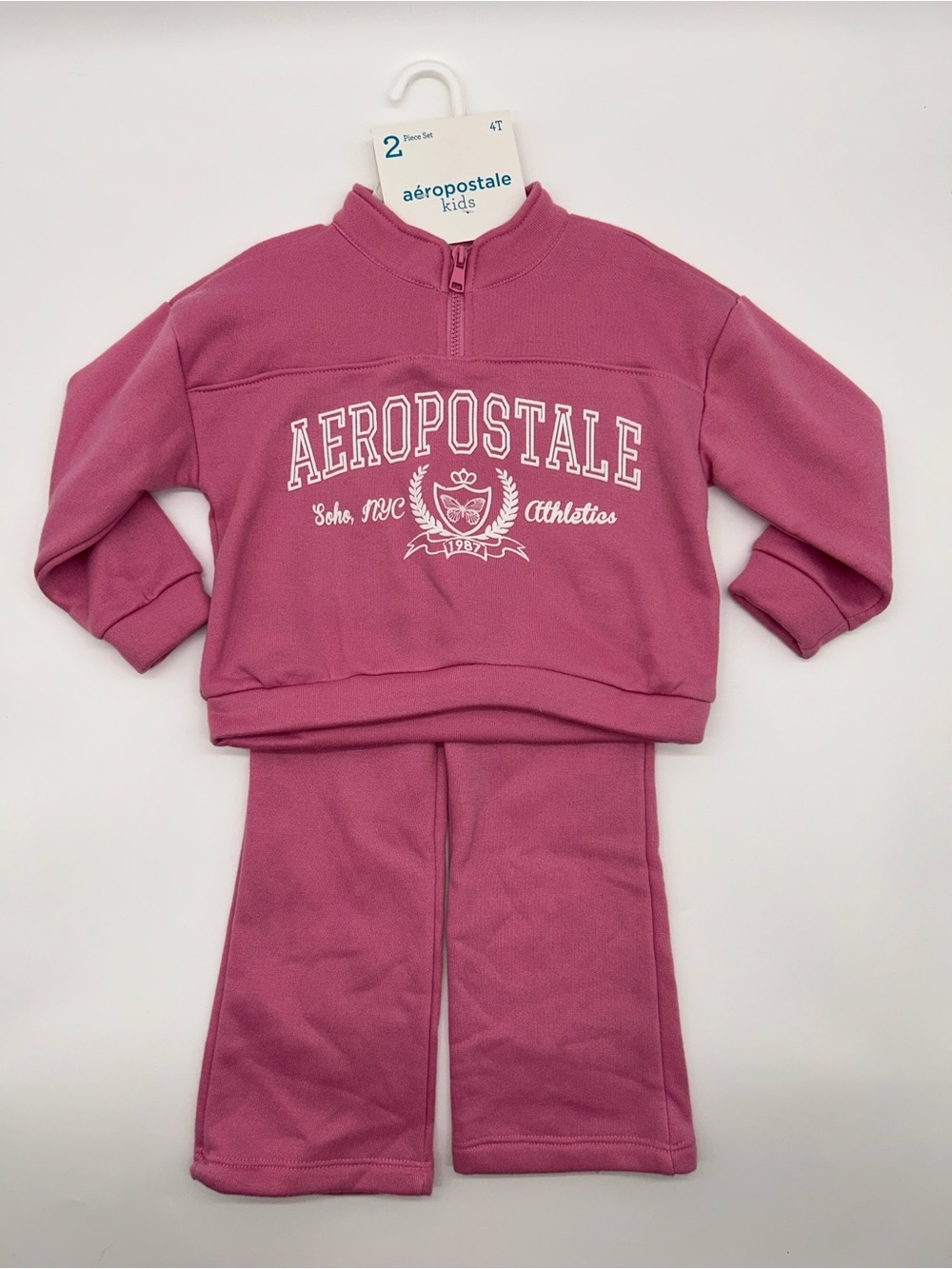 Aeropostale Kids 4T Pink Fleece Sweat Set